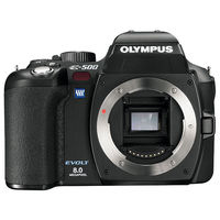 Olympus EVOLT E-500 Black Digital Camera Body w/14-45mm & 40-150mm Lenses