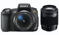 Sony Alpha DSLR-A350X Digital Camera with 55-200mm lens