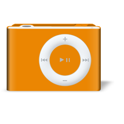 Apple iPod shuffle Orange (1 GB, 250 Songs) MP3 Player (718908928516)