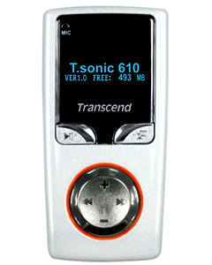 Transcend T.sonic 610 (256MB) MP3 Player