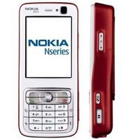 Nokia N73 Red/white Quad-band Unlocked Cell Phone Cellular Phone