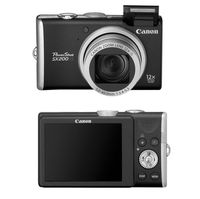 Canon PowerShot SX200 IS Black Digital Camera