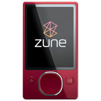 Microsoft Zune 120 120GB Red MP3 Player