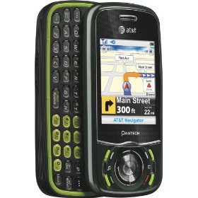 Pantech C740 Matrix Black/Green Cell Phone