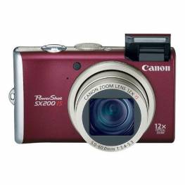Canon PowerShot SX200 IS Red Digital Camera