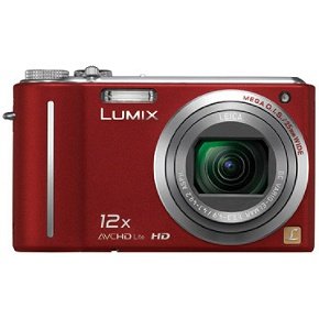 Panasonic Lumix DMC-ZS3R Red Digital Camera  10 1MP  12x Opt  SD MMC SDHC Card Slot 