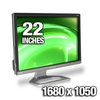 Gateway HD2201 Black 22  Widescreen LCD Monitor  