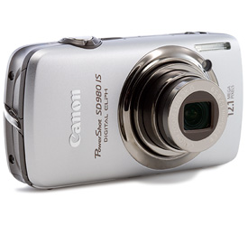 Canon PowerShot SD980 IS Silver Digital Camera