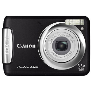 Canon PowerShot A480 Black Digital Camera