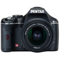 Pentax K-x Black SLR Digital Camera Kit w 18-55mm 50-200mm Lens 12 4MP  SDHC Card Slot