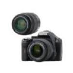 Pentax K2000 Black SLR Digital Camera Kit w 8-55mm   50-200mm Lens  10 2MP  SD SDHC Card Slot
