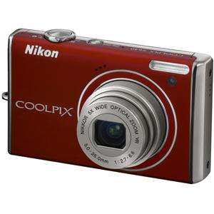 Nikon Coolpix S640 Red Digital Camera  12 2MP  5x Opt  SDHC Card Slot