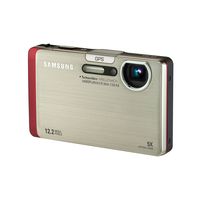 Samsung CL65 Silver Digital Camera  12MP  5x Opt  microSDHC MMCplus SDHC Card Slot