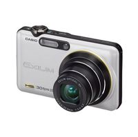 Casio Exilim EX-FC100 White Digital Camera  9MP  5x Opt  SD SDHC Card Slot