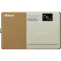 Nikon CoolPix S70 Champagne and Light Brown 12 1 MP 5X Zoom Digital Camera  26175