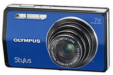 Olympus Stylus 7000 Blue Digital Camera  12MP  7x Opt  xD-Picture Card Slot