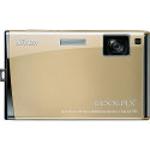 Nikon Coolpix S60 Platinum Bronze Digital Camera  10MP  5x Opt  SD SDHC Card Slot