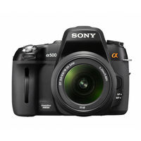 Sony Alpha A500 Black SLR Digital Camera Body Only  12 3MP  Memory Stick PRO Duo SDHC Card Slot