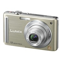 Panasonic Lumix DMC-FS25N Gold Digital Camera  12 1MP  5x Opt  MMC SD SDHC Card Slot