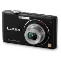 Panasonic Lumix DMC-FX48K Black Digital Camera  12MP  5x Opt  MMC SD SDHC Card Slot
