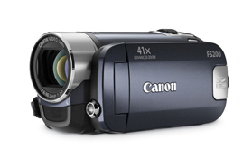 Canon FS200  Evening Blue   Flash Memory Camcorder