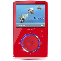 SanDisk Sansa Fuze 4GB MP3 Player Red