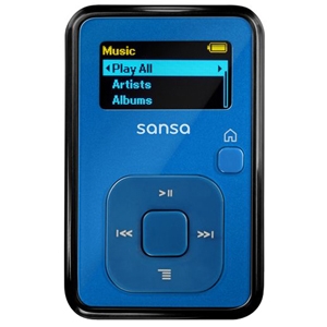 SanDisk Sansa Clip  4GB Blue MP3 Player