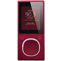 Microsoft Zune 8GB MP4 MP3 Player Red and Microsoft Zune H9A-00001 Car Pack v2 and Leather Case Bund