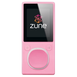 Microsoft Zune 4GB Media Player - Pink  Internal Flash Memory  FM Tuner  12 Hours
