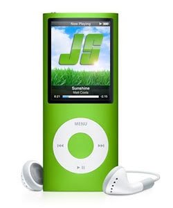 Apple iPod nano Green MP3 Player  2  LCD  Flash Drive  4 Hours  24 Hours