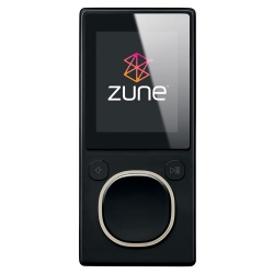 Microsoft Zune 8GB MP4 MP3 Player Black and Microsoft Zune H9A-00001 Car Pack v2 and Leather Case Bu