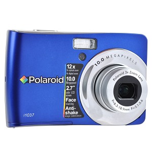 Polaroid i1037 Digital Camera - 10 Megapixel 2 7 TFT LCD 3x Optical 4x Digital Zoom 16MB Internal St