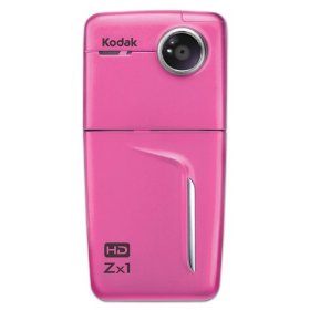 Kodak Zx1 Pocket Video Camera Pink 1ea