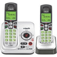VTech CS6229-2 White Cordless Phone  DECT  Answering Machine  Caller ID
