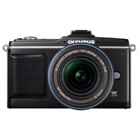 Olympus E-P2 Black SLR Digital Camera Kit w  17mm Lens  12 3MP  SDHC Card Slot