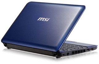 MSI U135-411US 10-Inch Netbook - Blue