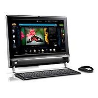 Hewlett Packard Black 20  TouchSmart 300-1223 All-In-One Desktop PC with AMD Athlon II X2 240e Processor   Window     885631259979