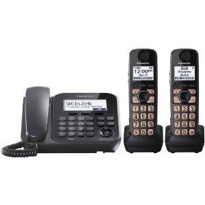 Panasonic KX-TG4772B 2-Handset 1-Line Landline Telephone